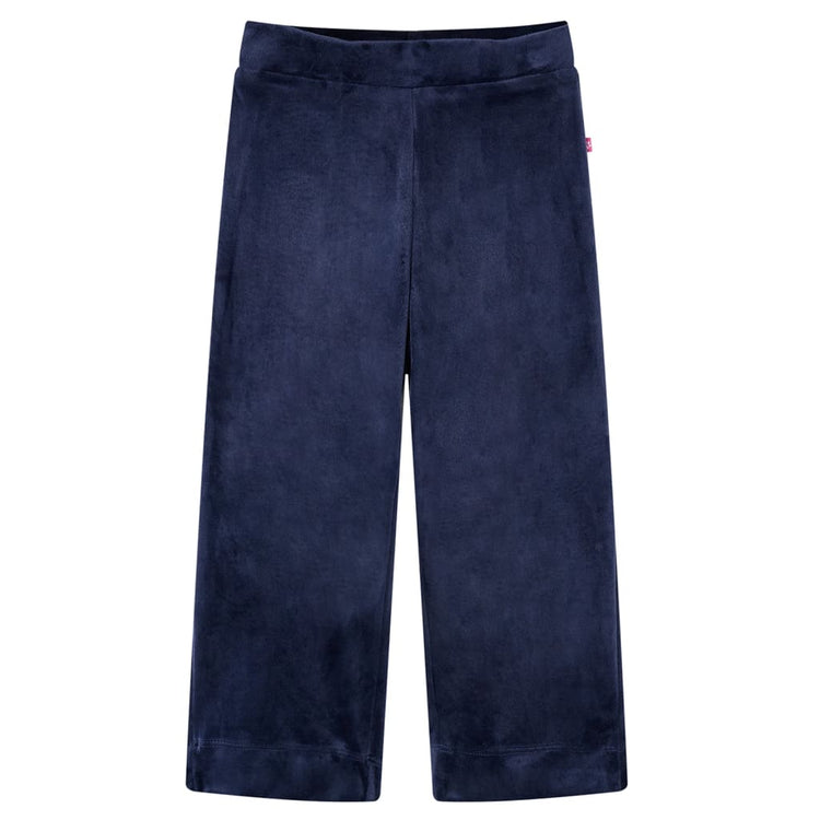 Vidaxl Kinderhosen Velvet 116 Dunkelblau