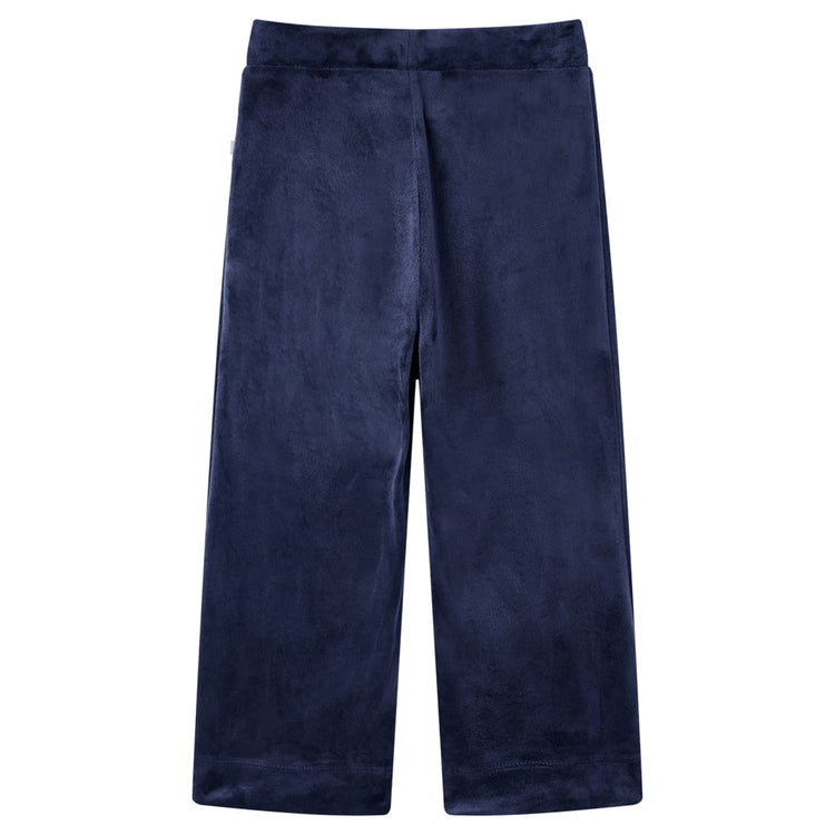 Vidaxl Kinderhosen Velvet 128 Dunkelblau