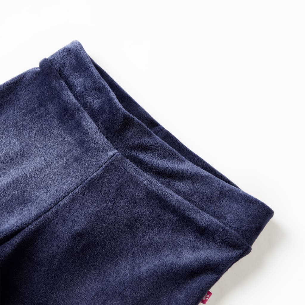 Vidaxl Kinderhosen Velvet 128 Dunkelblau