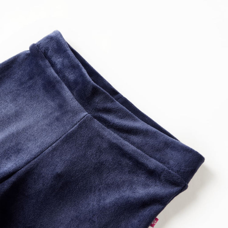 Vidaxl Kinderhosen Velvet 128 Dunkelblau