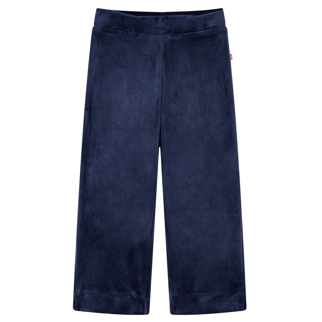 Vidaxl Kinderhosen Velvet 140 Dunkelblau