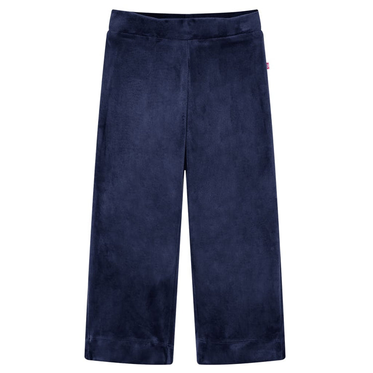 Vidaxl Kinderhosen Velvet 140 Dunkelblau