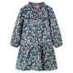 Vidaxl Kinderkleid mit langen Ärmeln 92 dunkelblau