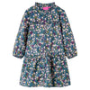 Vidaxl Kinderkleid mit langen Ärmeln 104 dunkelblau