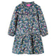 Vidaxl Kinderkleid mit langen Ärmeln 104 dunkelblau