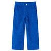 Vidaxl Kinderbroek 104 Rippen -Samt Kobaltblau