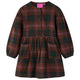 Vidaxl Kinderkleid mit langen Ärmeln 104 Cognac gefärbt