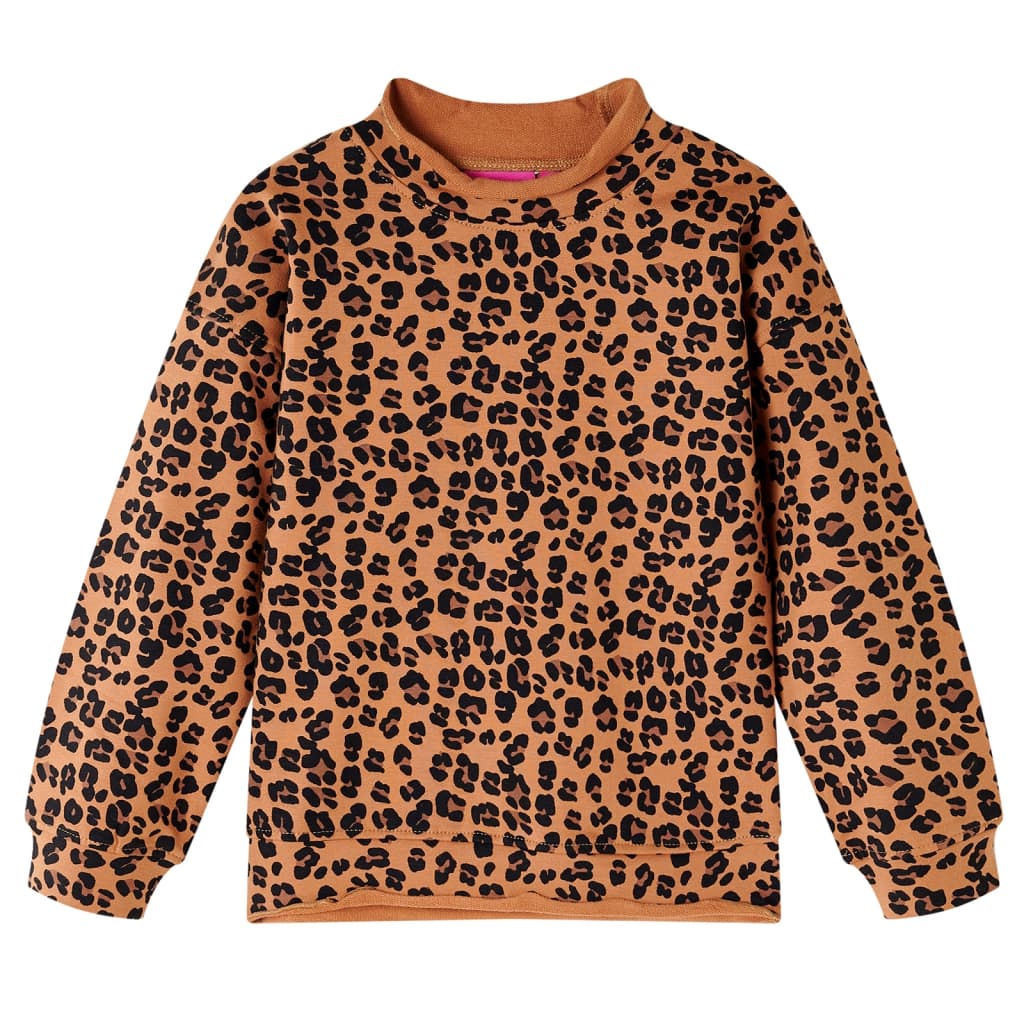 Vidaxl Kinderpullover 128 Light Cognac gefärbt
