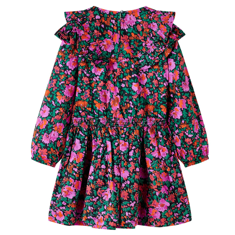 Vidaxl -Kinderkleid mit langen Ärmeln 104 hellrosa