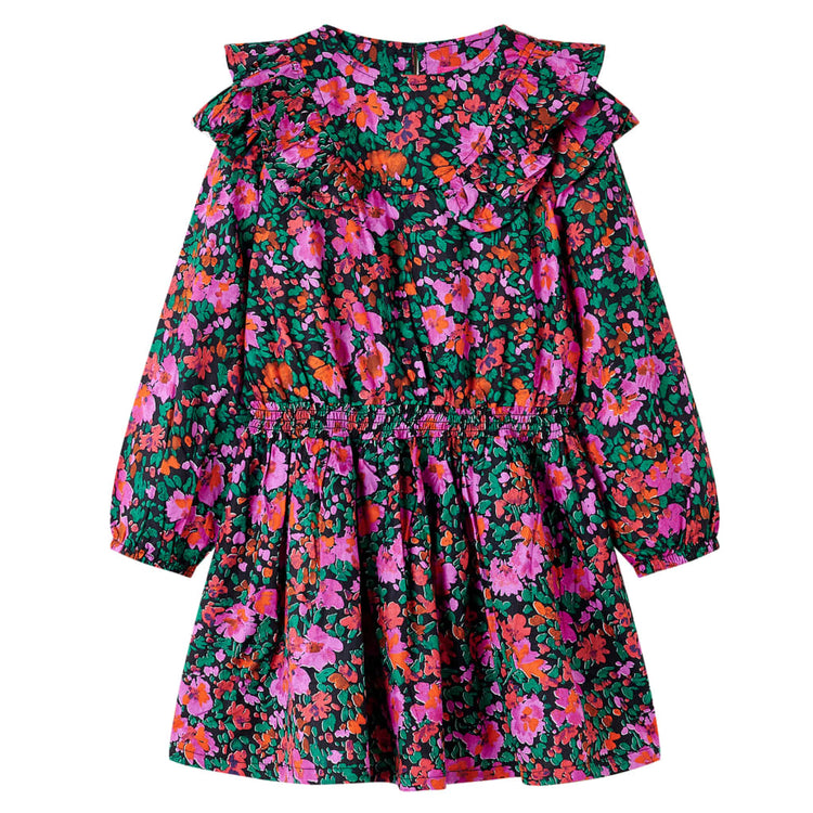 Vidaxl Kinderkleid mit langen Ärmeln 140 hellrosa