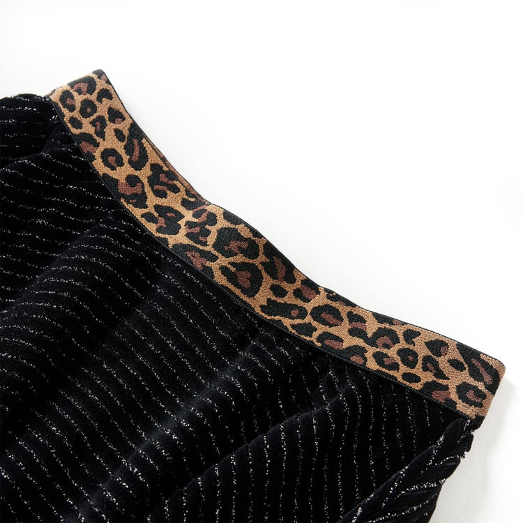 Vidaxl Kinderrock mit Leopard Weste 92 Black