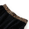 Vidaxl -Kinderrock mit Leopard Waiser Band 104 Black