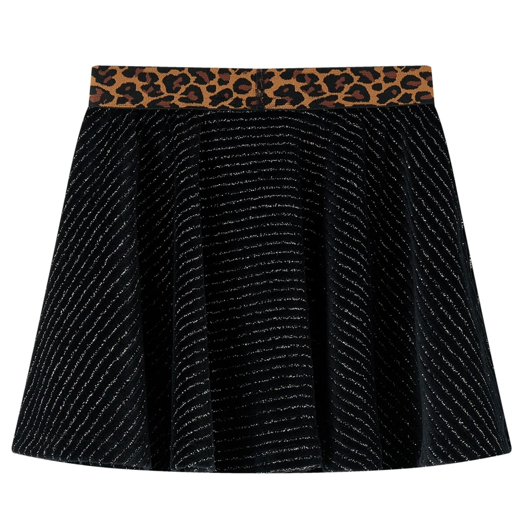 Vidaxl -Kinderrock mit Leopard Weste Tire 128 Schwarz