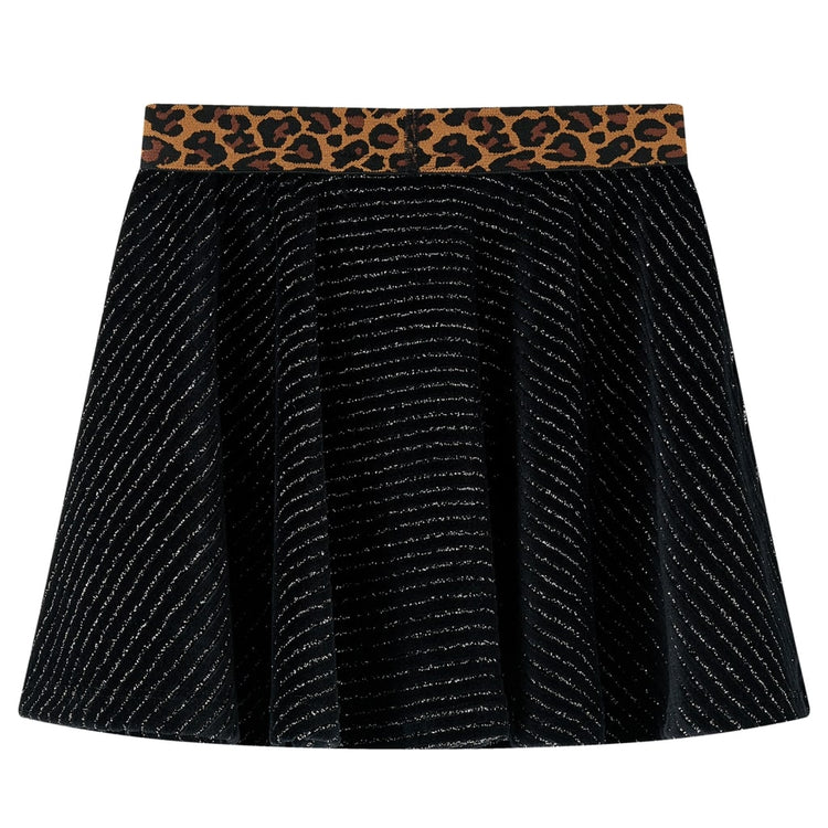 Vidaxl -Kinderrock mit Leopard Weste Tire 128 Schwarz