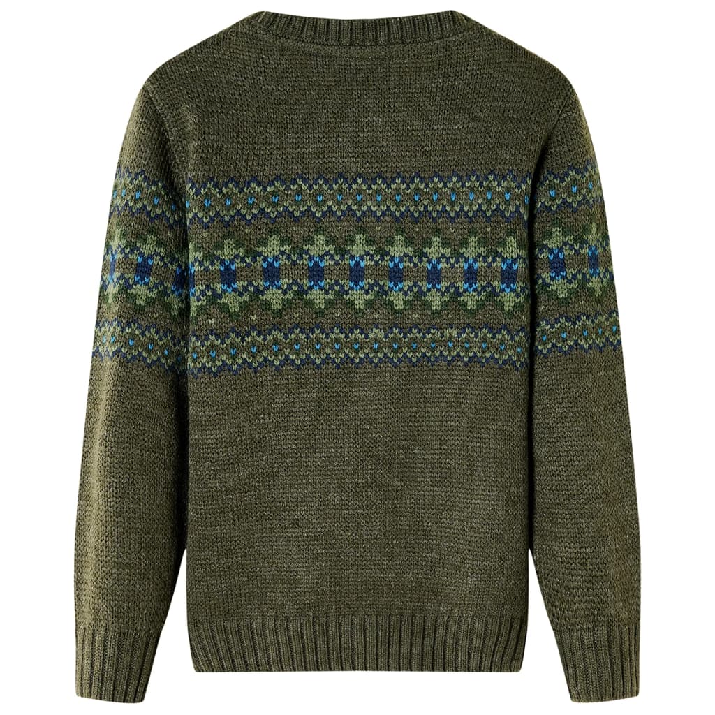 Vidaxl Kinderpullover gestrickt 104 Kakikentig