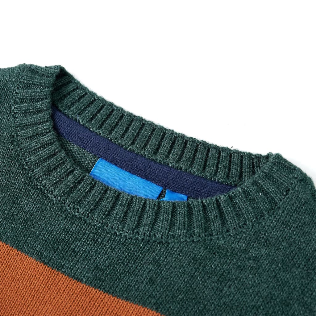 VIDAXL -Kinderpullover 128 Multi -Deled gestrickt
