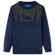 Vidaxl Kinderpullover gestrickt 92 Marineblau