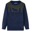 Vidaxl Kinderpullover gestrickt 116 Marineblau