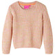 Vidaxl Kinderpullover gestrickt 92 weiches Rosa