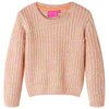 Vidaxl Kinderpullover gestrickt 104 weiches Rosa