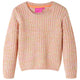 Vidaxl Kinderpullover gestrickt 140 weiches Rosa