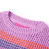 Vidaxl Kinderpullover mit Streifen 116 Lila und Pink gestrickt