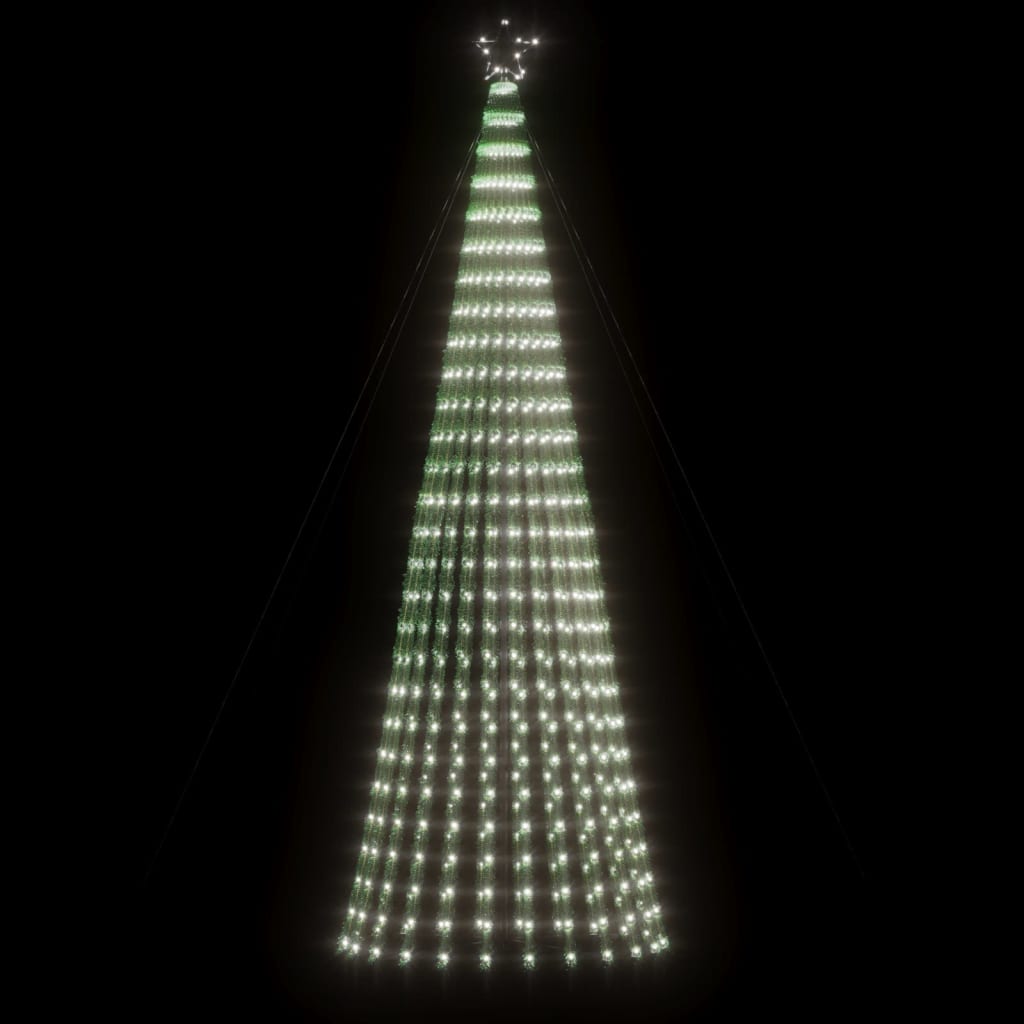 VIDAXL LED Weihnachtsbaum 688 LEDs kalt weiß 300 cm
