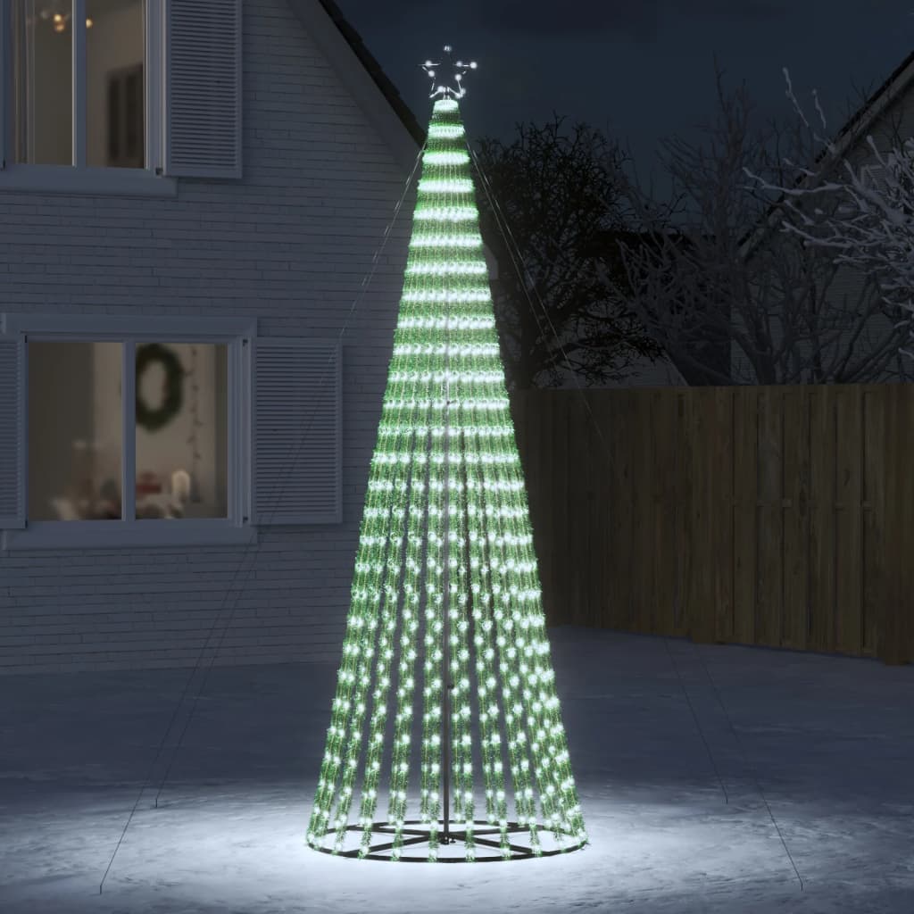 VIDAXL LED Weihnachtsbaum 688 LEDs kalt weiß 300 cm