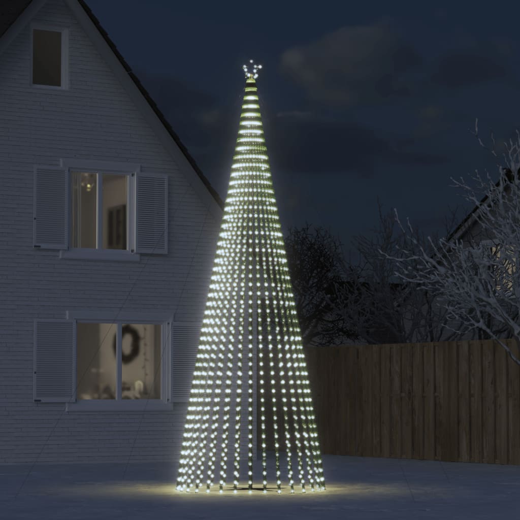 Vidaxl LED Weihnachtsbaum 1544 LEDs 500 cm kalt weiß