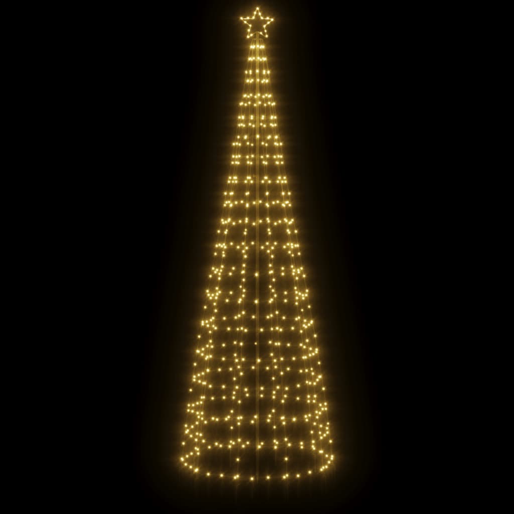 Vidaxl -LED -Weihnachtsbaum mit Spikes 570 LEDs warmes Weiß 300 cm