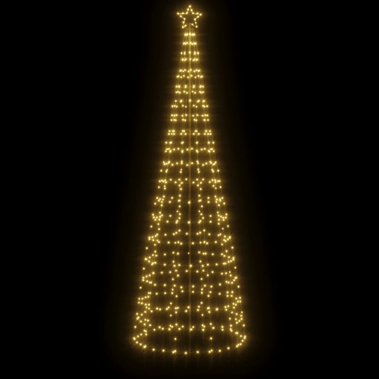 Vidaxl -LED -Weihnachtsbaum mit Spikes 570 LEDs warmes Weiß 300 cm