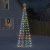 VIDAXL -Lichtkegel mit gemahlenen Stiften 570 mehrfarbige LEDs 300 cm