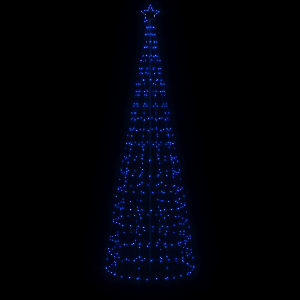 VIDAXL -Lichtkegel mit gemahlenen Stiften 570 blaue LEDs 300 cm
