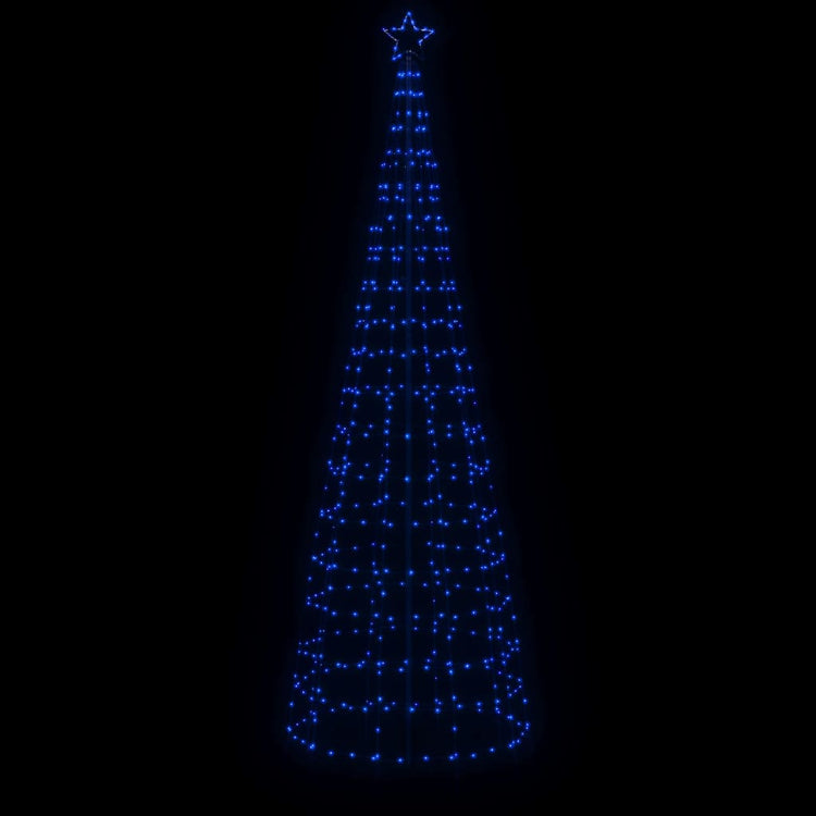 VIDAXL -Lichtkegel mit gemahlenen Stiften 570 blaue LEDs 300 cm