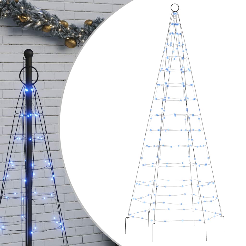 Vidaxl Light Cone auf Fahnenmast 200 Blue LEDs 180 cm