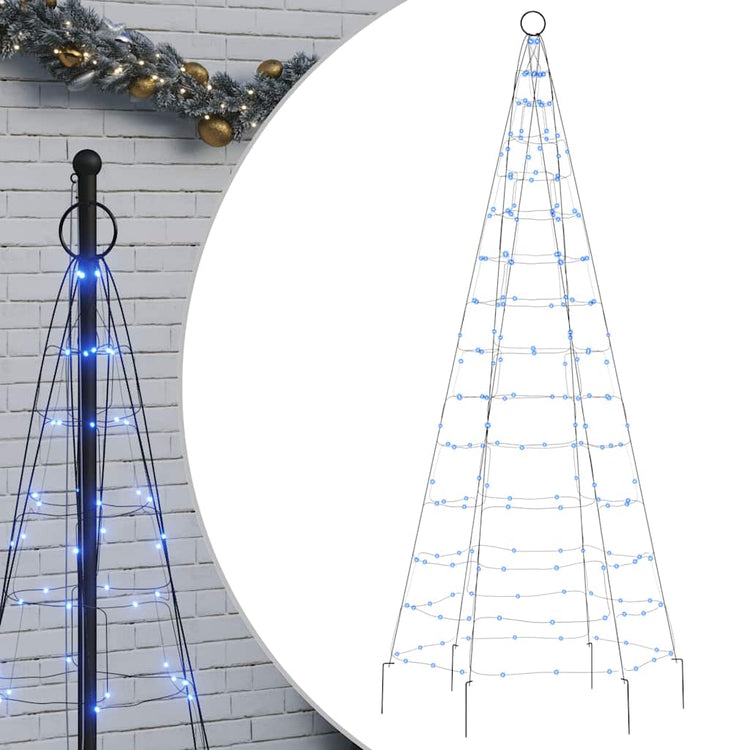 Vidaxl Light Cone auf Fahnenmast 200 Blue LEDs 180 cm