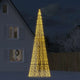 VIDAXL LED -Weihnachtsbaum bei VLAGGenmast 1534 LEDs warm weiß 500 cm
