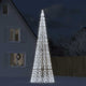 VIDAXL -LED -Weihnachtsbaum am Flaggmast 1534 LEDs kalt weiß 500 cm