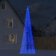 VIDAXL LED -Weihnachtsbaum bei Vlagensmast 1534 LEDs 500 cm blau