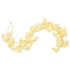 Vidaxl Weihnachtsgirlanden mit Blumen 6 PCs 180 cm Champagnerfarbe