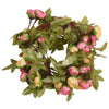 Vidaxl Weihnachtsgirlanden mit Blumen 6 St 215 cm Pink