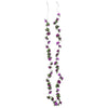 Vidaxl Weihnachtsgirlanden mit Blumen 6 St 240 cm hellviolett
