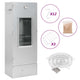 Vidaxl BBQ Smoker mit Kaltrauchgenerator aus verzinktem Stahl