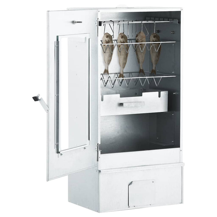 Vidaxl BBQ Smoker mit Kaltrauchgenerator aus verzinktem Stahl