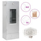 Vidaxl BBQ Smoker mit Kaltrauchgenerator aus verzinktem Stahl