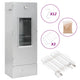 Vidaxl BBQ Smoker mit Kaltrauchgenerator aus verzinktem Stahl