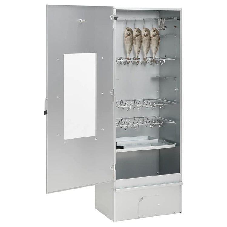 Vidaxl BBQ Smoker mit Kaltrauchgenerator aus verzinktem Stahl