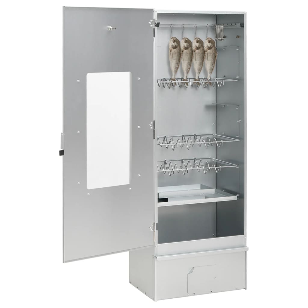 Vidaxl BBQ Smoker mit Kaltrauchgenerator aus verzinktem Stahl