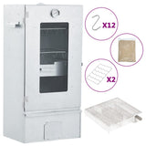 Vidaxl BBQ Smoker mit Kaltrauchgenerator aus verzinktem Stahl - afbeelding 1