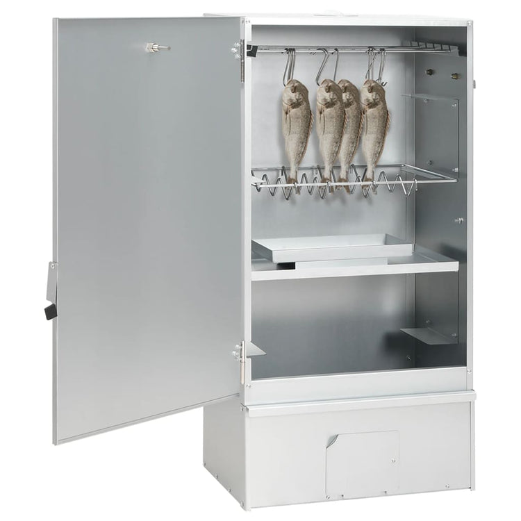 Vidaxl BBQ Smoker mit Kaltrauchgenerator aus verzinktem Stahl